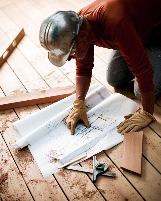 Contractor Planning on the Deck Structure in Annapolis, Md