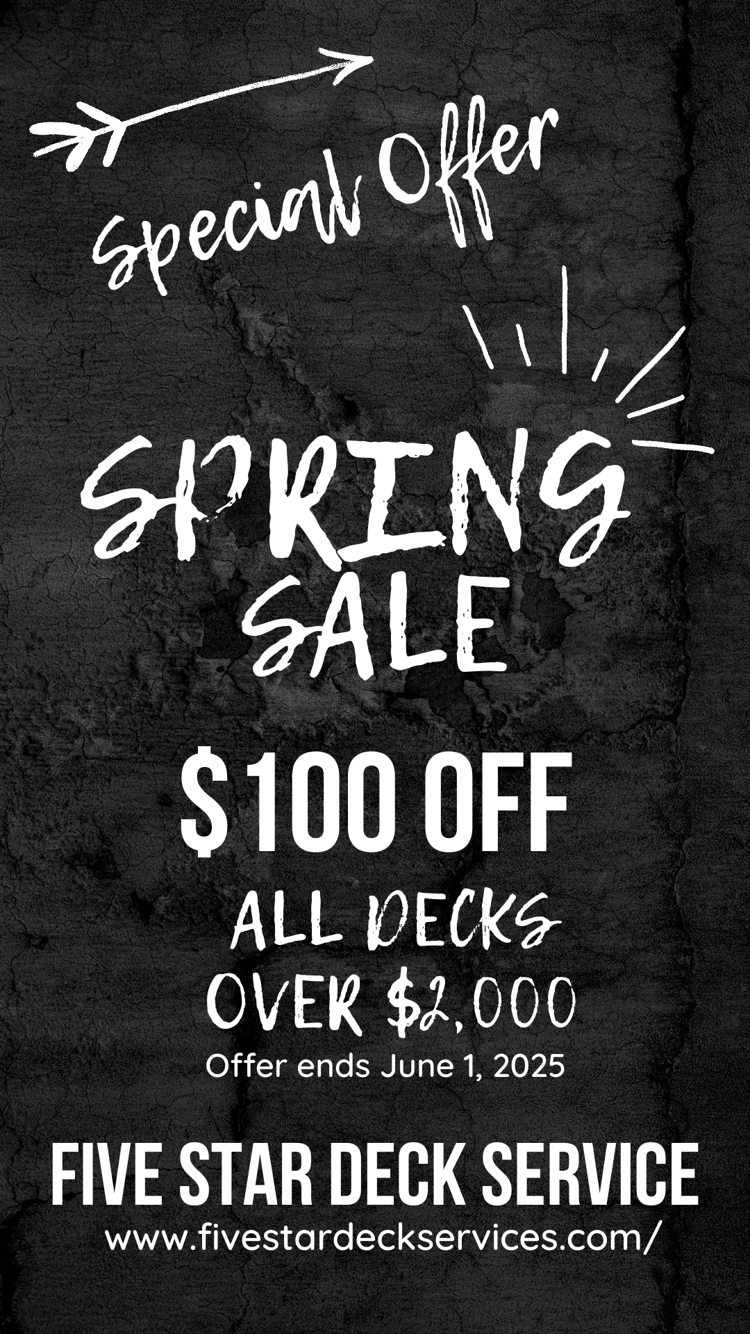 Spring Sale on Decks